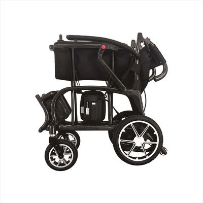 Foldable Electric Wheelchair 2024 with DC24V150W*2 Motor and Electromagnetic Braking