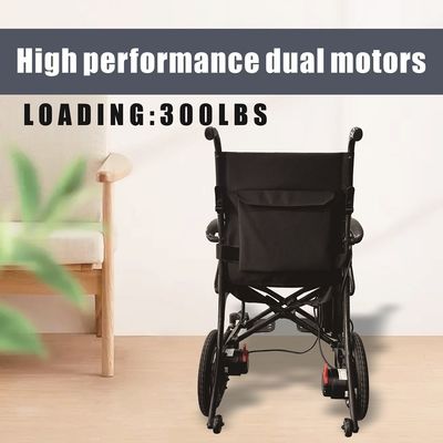 Foldable Electric Wheelchair 2024 with DC24V150W*2 Motor and Electromagnetic Braking
