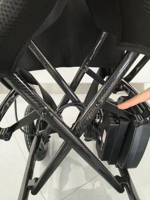 Lightweight 11.5kg Electric Wheelchair with Full Carbon Fiber Frame and Extended Seat