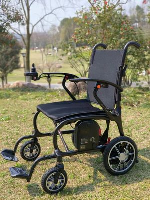 Lightweight 11.5kg Electric Wheelchair with Full Carbon Fiber Frame and Extended Seat