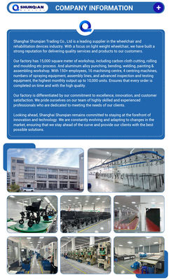 Electric Wheelchair with Magnesium Alloy Wheels 230mm/180mm and 10km Driving Range