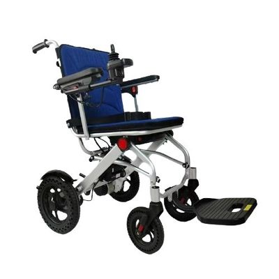 Health Care Supplies Foldable Aluminum Alloy Electric Wheelchair with Foldable Footrests