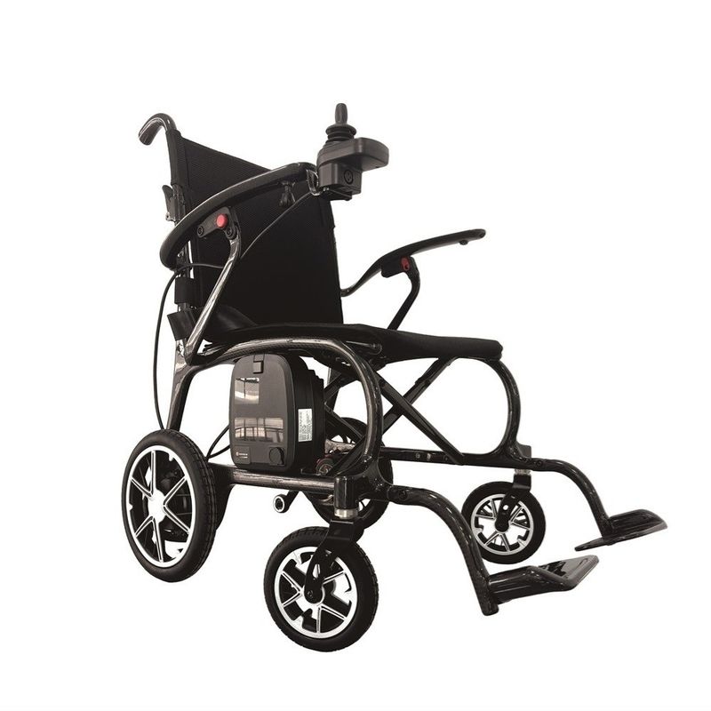 10km Driving Distance Lightweight Electric Wheelchair with Magnesium Alloy Wheel Core