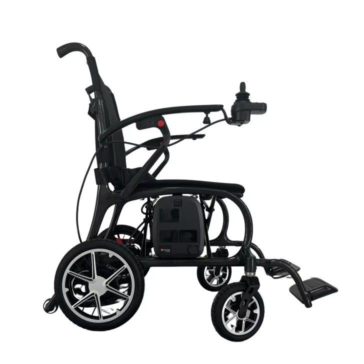 Foldable Full Carbon Fiber Electric Wheelchair for Easy Transport and Powerful Motor